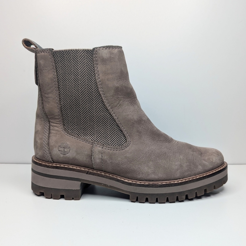 Timberland Taupe Chelsea Lug Sole Ankle Boot